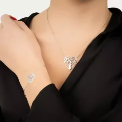Maison de la Bijouterie Collier femme argent rhodié - WYZ45445 | Femme Collier Et Pendentif