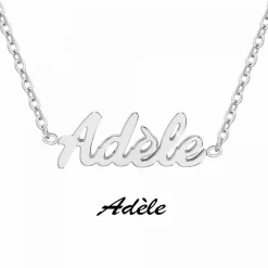 Athème Collier Femme - B2689-ARGENT-ADELE Acier | Femme Collier Et Pendentif