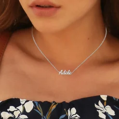 Athème Collier Femme - B2689-ARGENT-ADELE Acier | Femme Collier Et Pendentif