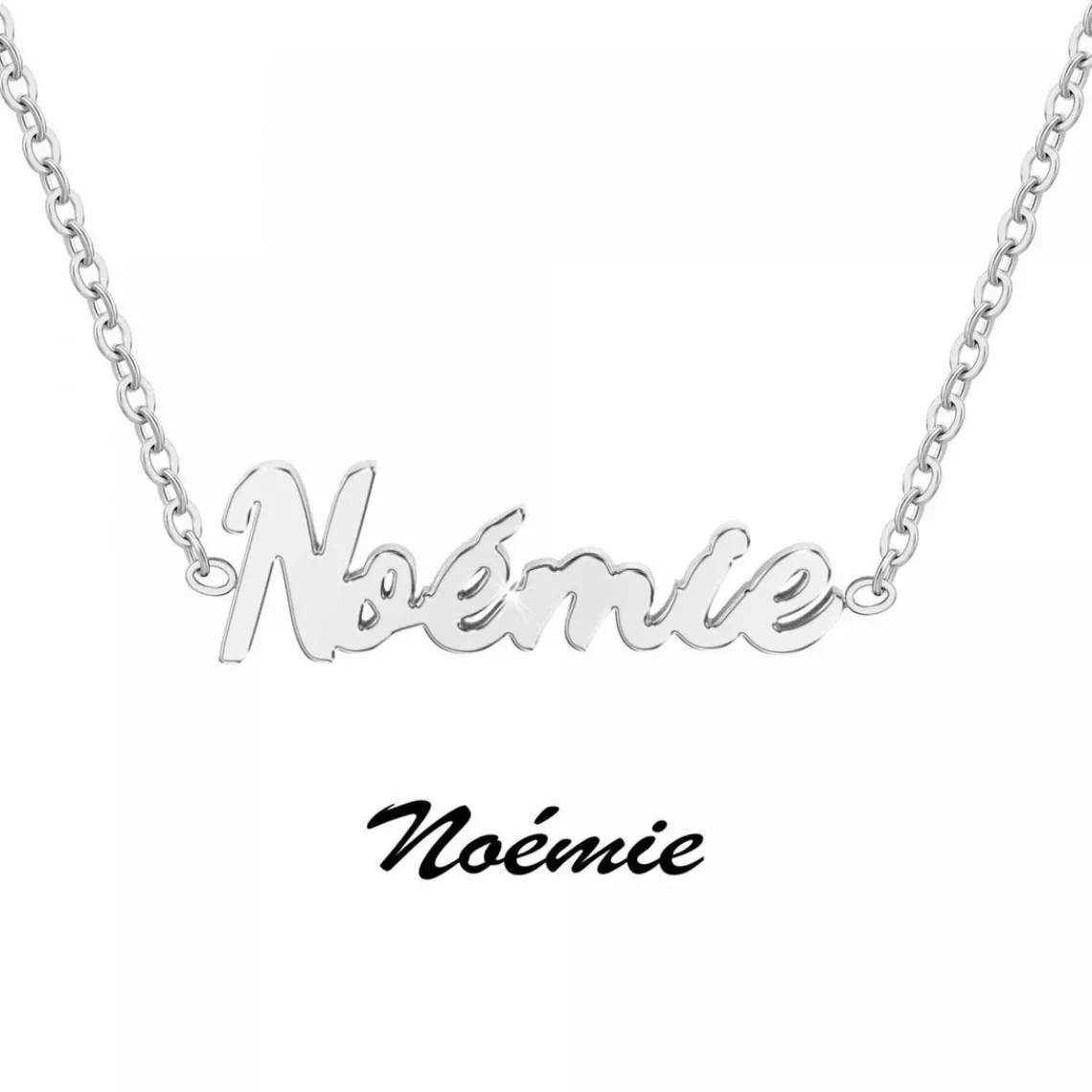 Athème Collier Femme - B2689-ARGENT-NOEMIE Acier Argent | Femme Collier Et Pendentif
