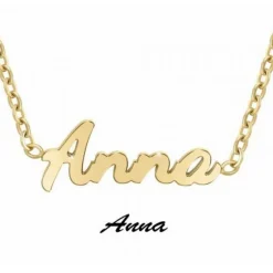 Athème Collier Femme - B2689-DORE-ANNA Acier Doré | Femme Collier Et Pendentif