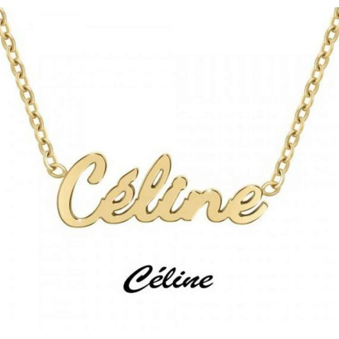 Athème Collier Femme - B2689-DORE-CELINE Acier | Femme Collier Et Pendentif
