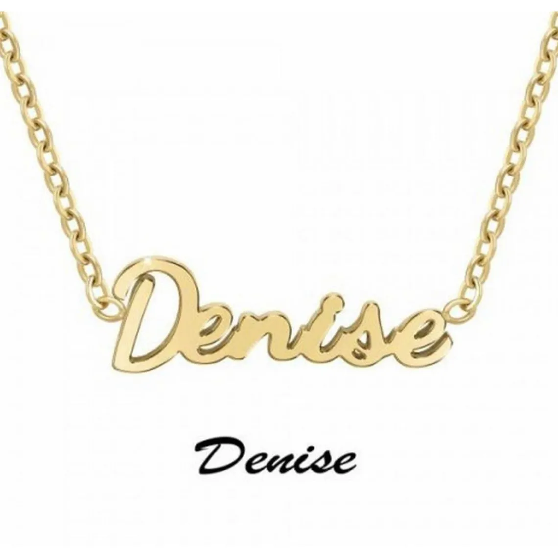 Athème Collier Femme - B2689-DORE-DENISE Acier Doré | Femme Collier Et Pendentif