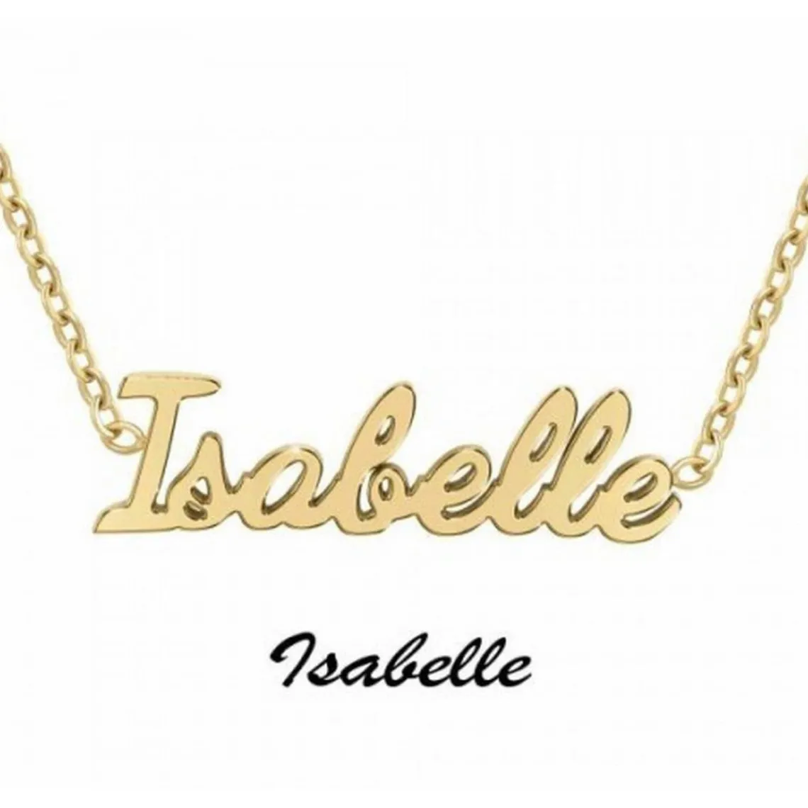Athème Collier Femme - B2689-DORE-ISABELLE Acier | Femme Collier Et Pendentif