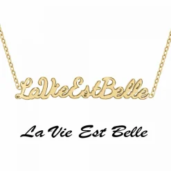 Athème Collier Femme - B2689-DORE-LAVIEESTBELLE Acier | Femme Collier Et Pendentif