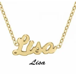 Athème Collier Femme - B2689-DORE-LISA Acier | Femme Collier Et Pendentif