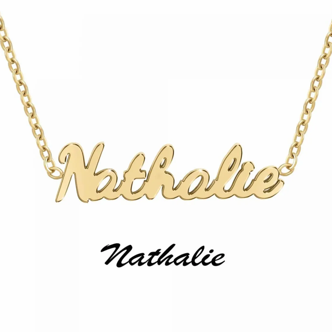 Athème Collier Femme - B2689-DORE-NATHALIE Acier Doré | Femme Collier Et Pendentif