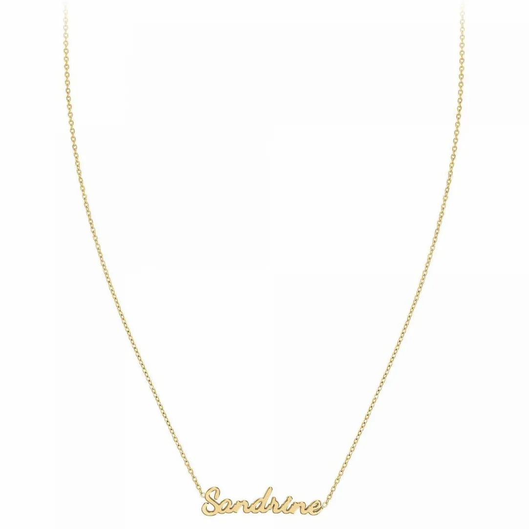 Athème Collier Femme - B2689-DORE-SANDRINE Acier Doré | Femme Collier Et Pendentif