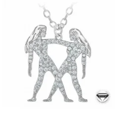 Athème Collier Femme B2425-GEMEAUX - Métal Argent | Femme Collier Et Pendentif