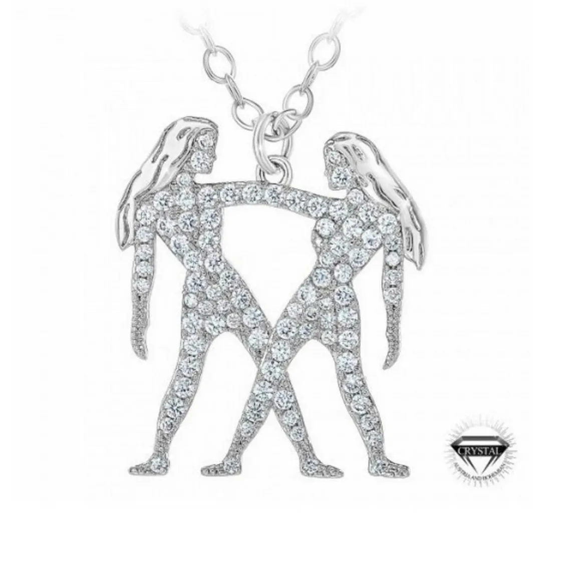 Athème Collier Femme B2425-GEMEAUX - Métal Argent | Femme Collier Et Pendentif