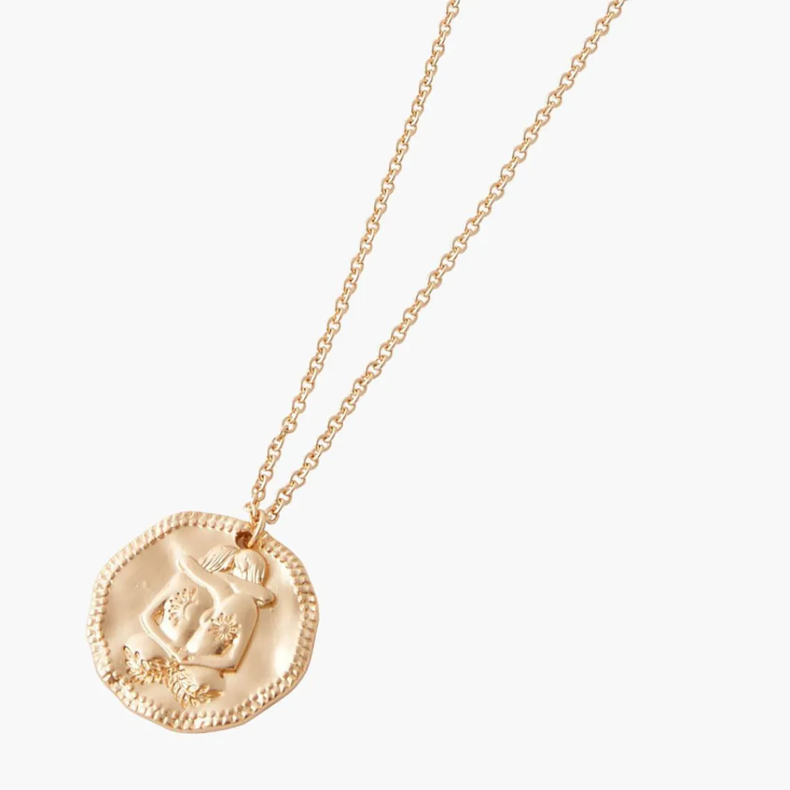 Balaboosté Collier Femme Astrologique Gemeaux - 3502456531499 Métal Doré | Femme Collier Et Pendentif