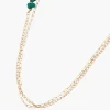 Balaboosté Collier Femme Fermoir T Avec Pierres Et Chaine - 3502456533103 Métal Vert | Femme Collier Et Pendentif