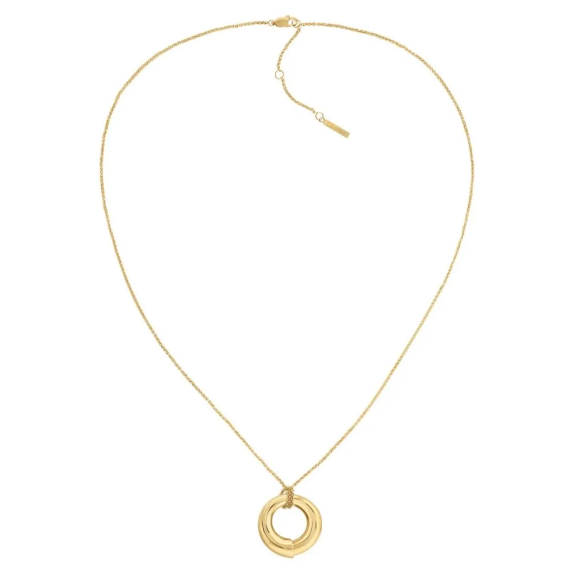 Calvin Klein Bijoux Collier Femme Ck Spiral - 35000761 Acier Doré | Femme Collier Et Pendentif