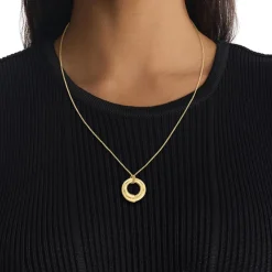 Calvin Klein Bijoux Collier Femme Ck Spiral - 35000761 Acier Doré | Femme Collier Et Pendentif