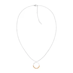Calvin Klein Bijoux Collier Femme Calvin Klein Soft Square - 35000453 Acier Argent, Doré rose | Femme Collier Et Pendentif