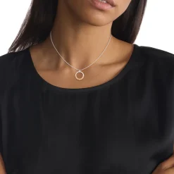 Calvin Klein Bijoux Collier Femme Calvin Klein Soft Square - 35000453 Acier Argent, Doré rose | Femme Collier Et Pendentif