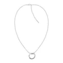 Calvin Klein Bijoux Collier Femme Calvin Klein Twisted Ring - 35000306 Acier Argent | Femme Collier Et Pendentif