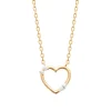 Maison de la Bijouterie Collier femme cœur oxyde plaqué or UW3U6Y45 | Femme Collier Et Pendentif