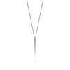 Maison de la Bijouterie Collier femme fantaisie acier argent 3Z055V50 | Femme Collier Et Pendentif