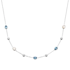 Maison de la Bijouterie Collier femme fantaisie argent VW36UU45 | Femme Collier Et Pendentif