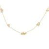 Maison de la Bijouterie Collier femme fantaisie fleurs plaqué or UYYZ0W45 | Femme Collier Et Pendentif