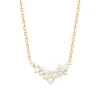 Maison de la Bijouterie Collier femme fantaisie oxyde de zirconium plaqué or UW3U3345 | Femme Collier Et Pendentif