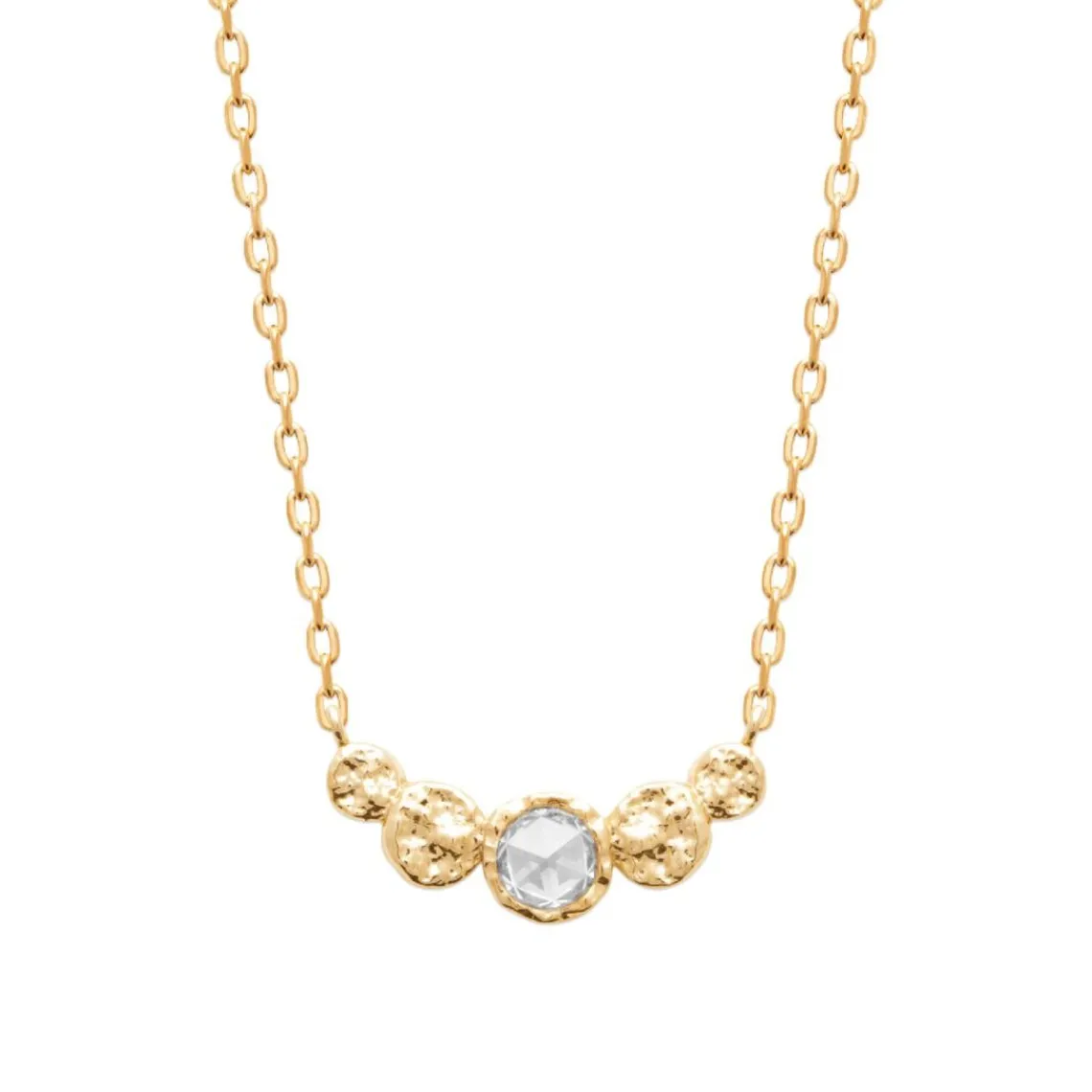 Maison de la Bijouterie Collier femme fantaisie oxyde de zirconium plaqué or UW3VVW45 | Femme Collier Et Pendentif