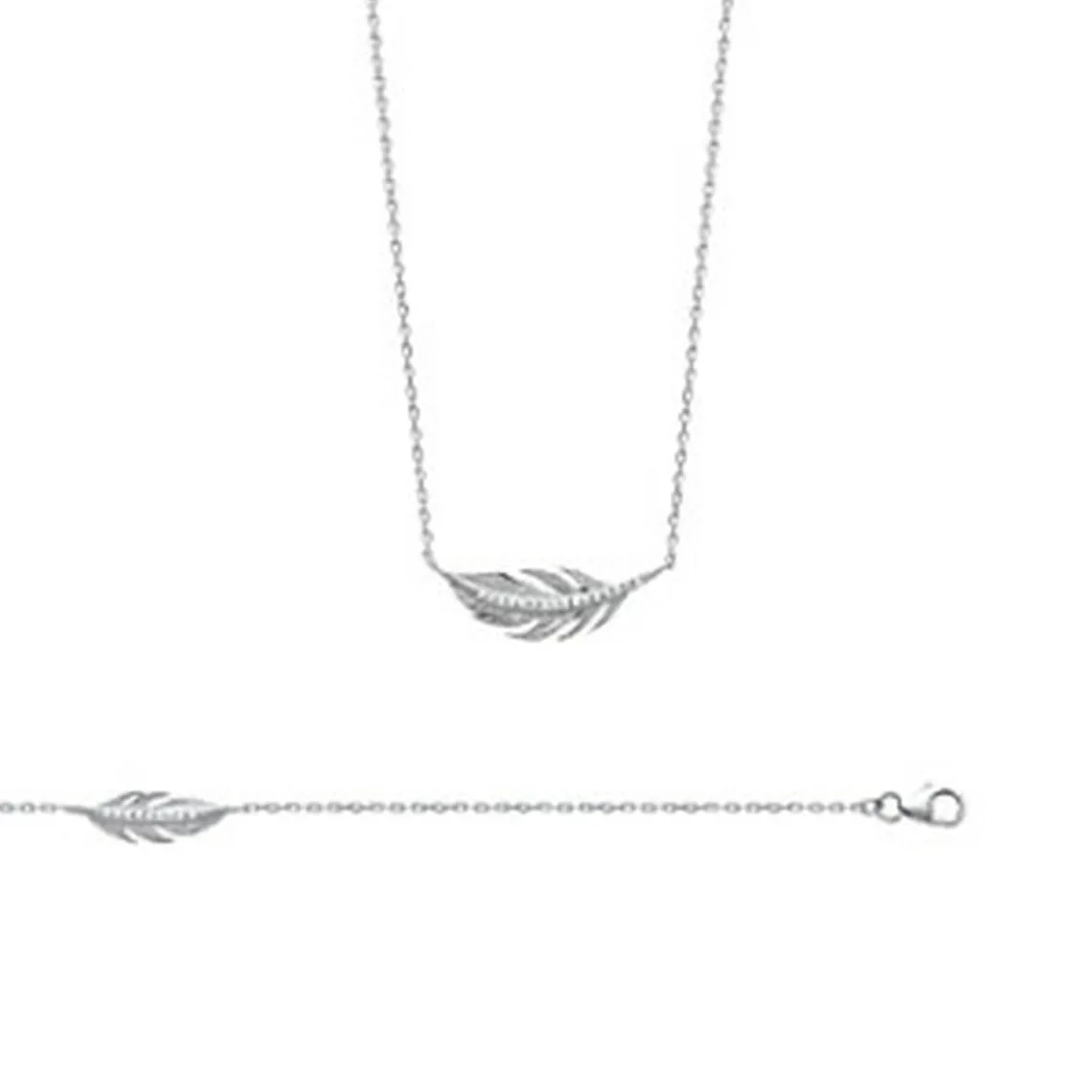 Maison de la Bijouterie Collier Femme fantaisie oxyde zirconium Argent VWZW3445 | Femme Collier Et Pendentif