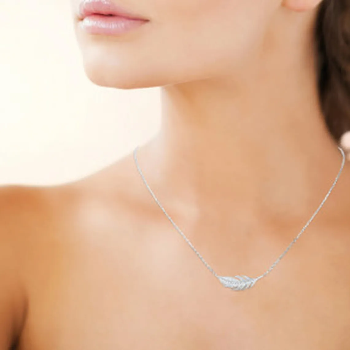 Maison de la Bijouterie Collier Femme fantaisie oxyde zirconium Argent VWZW3445 | Femme Collier Et Pendentif