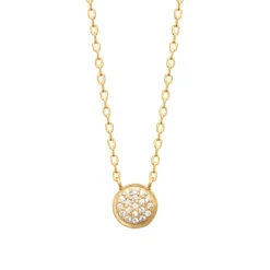 Maison de la Bijouterie Collier femme fantaisie oxyde de zirconium plaqué or UW3Y6545 | Femme Collier Et Pendentif