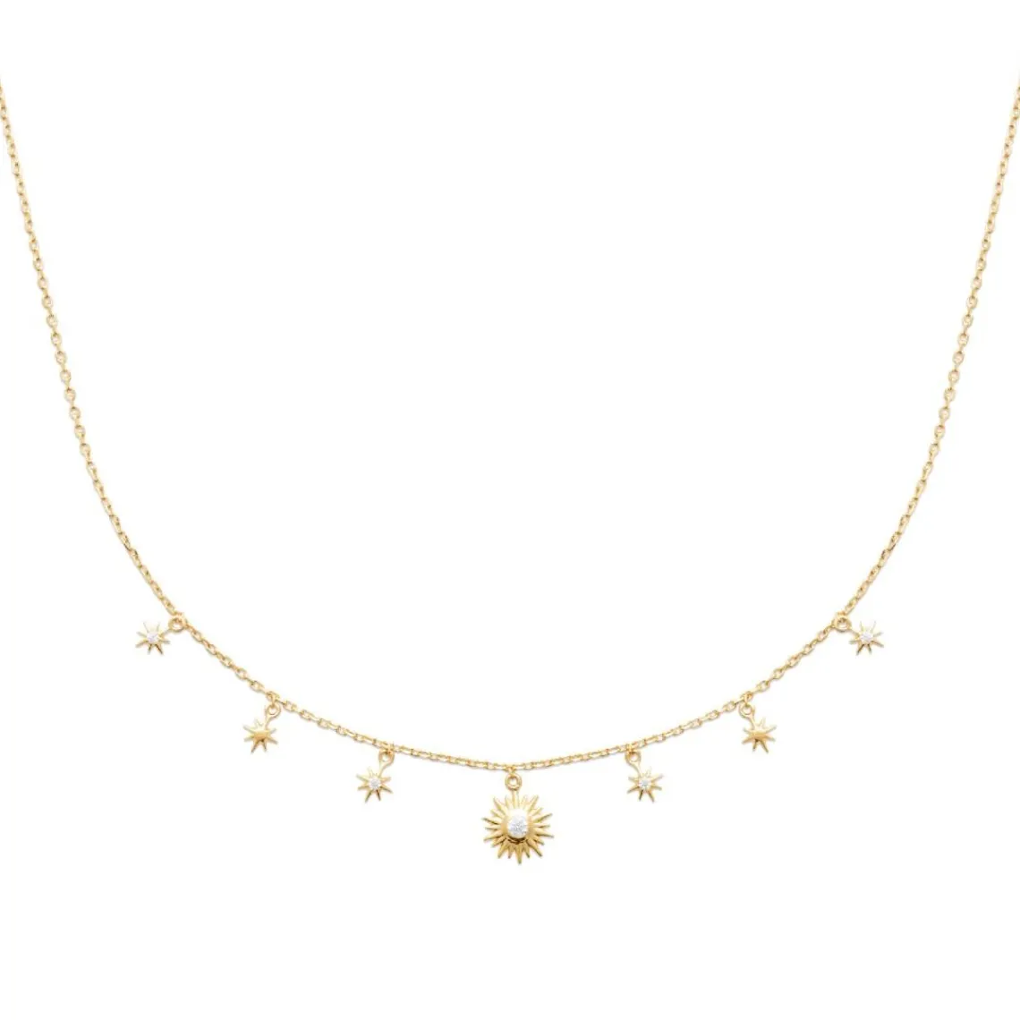 Maison de la Bijouterie Collier femme fantaisie plaqué or oxyde UW3VUV45 | Femme Collier Et Pendentif