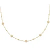 Maison de la Bijouterie Collier femme fantaisie plaqué or UYY04545 | Femme Collier Et Pendentif