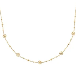 Maison de la Bijouterie Collier femme fantaisie plaqué or UYY04545 | Femme Collier Et Pendentif