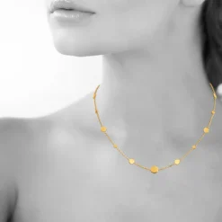 Maison de la Bijouterie Collier Femme fantaisie plaqué or UYZ4U445 | Femme Collier Et Pendentif
