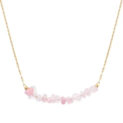Maison de la Bijouterie Collier femme fantaisie quartzite vert plaqué or UW36YU45 | Femme Collier Et Pendentif