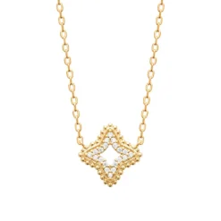 Maison de la Bijouterie Collier femme fantaisie étoile plaqué or UW3VUZ45 | Femme Collier Et Pendentif