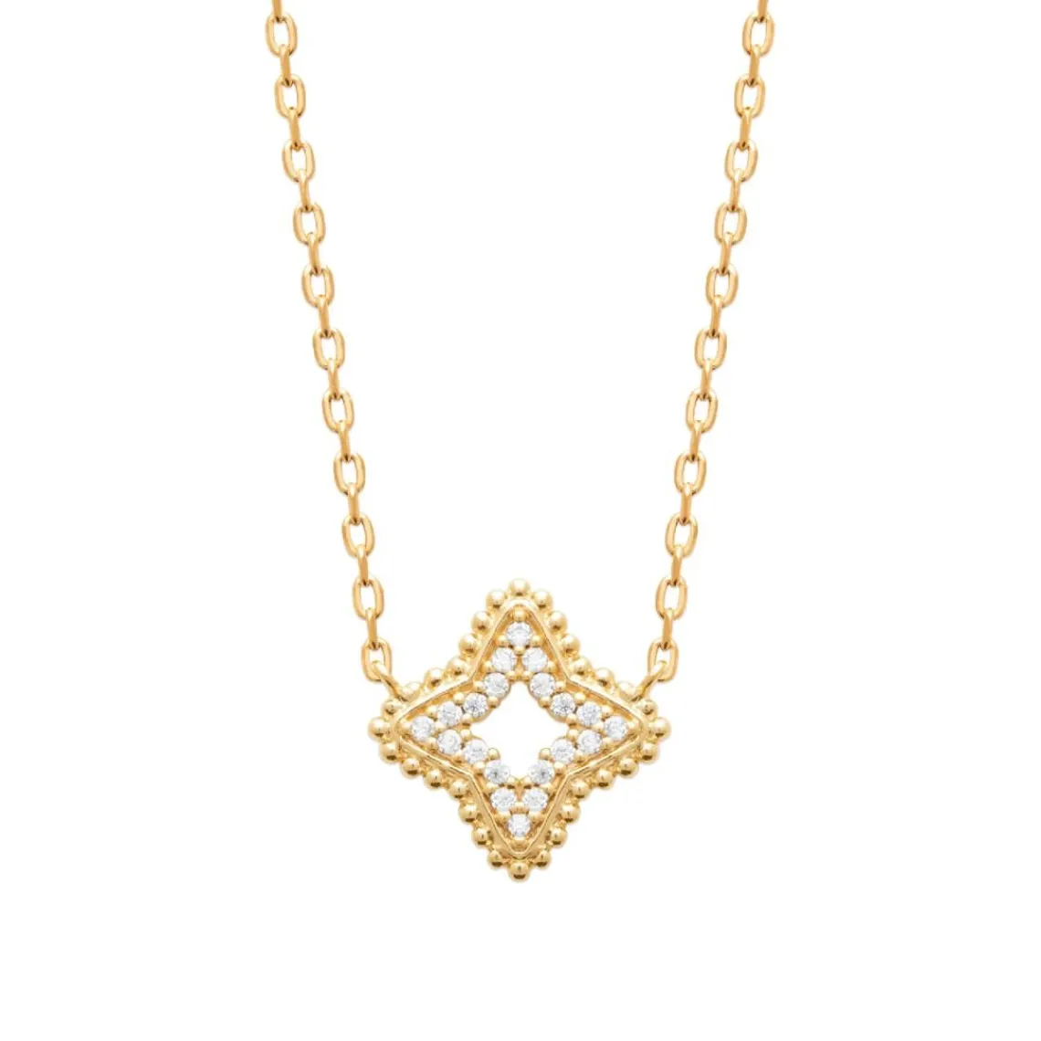 Maison de la Bijouterie Collier femme fantaisie étoile plaqué or UW3VUZ45 | Femme Collier Et Pendentif