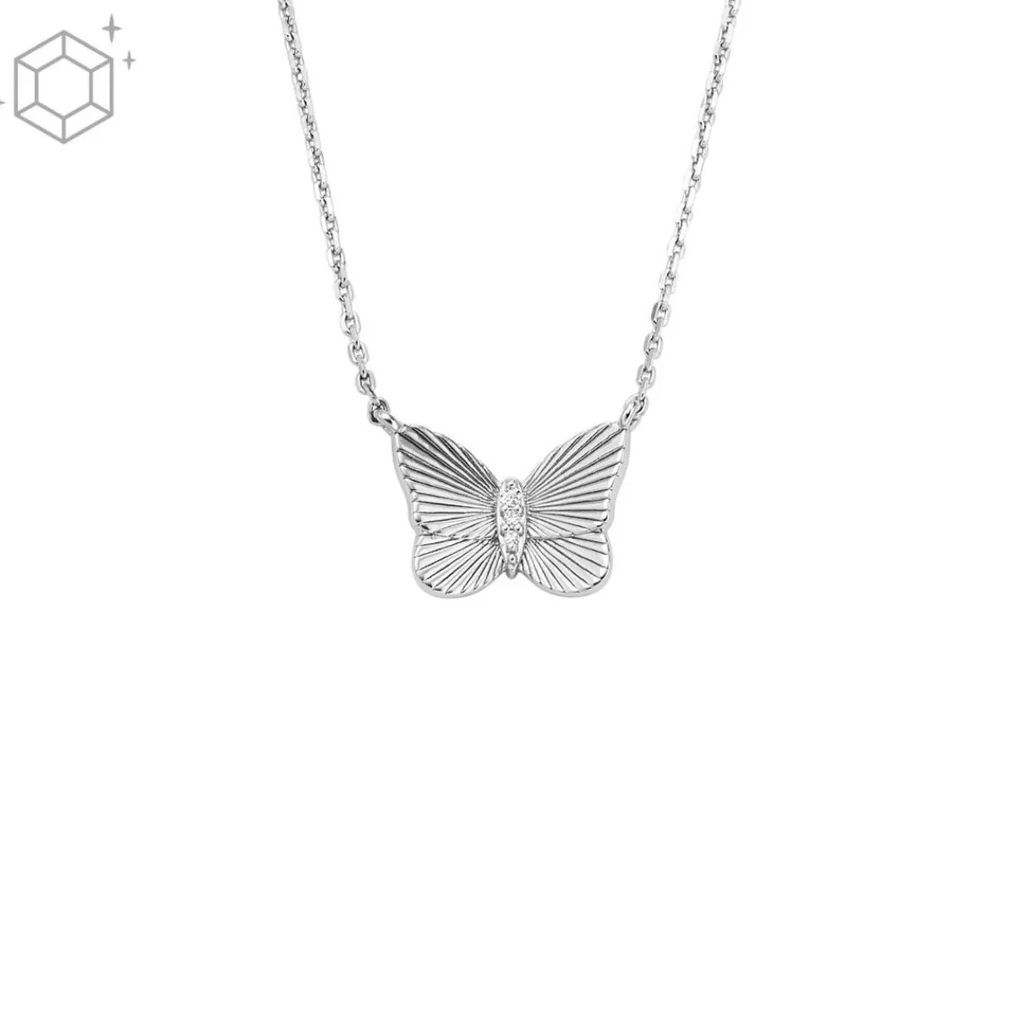 Fossil Bijoux Collier Femme Butterflies - JFS00619040 Acier Argent | Femme Collier Et Pendentif