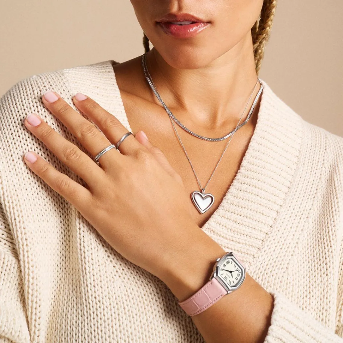 Fossil Bijoux Collier Femme Love - JF04836040 Acier inoxydable | Femme Collier Et Pendentif