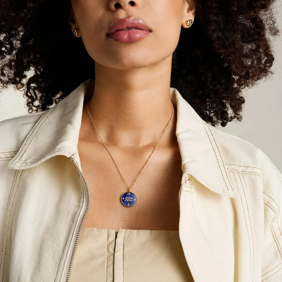 Fossil Bijoux Collier Femme Signes du Zodiaque Verseau - JF04849710 Acier inoxydable | Femme Collier Et Pendentif