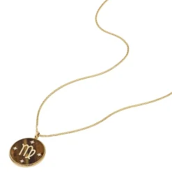 Fossil Bijoux Collier Femme Signes du Zodiaque Vierge - JF04843710 Acier inoxydable | Femme Collier Et Pendentif