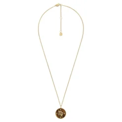 Fossil Bijoux Collier Femme Signes du Zodiaque Vierge - JF04843710 Acier inoxydable | Femme Collier Et Pendentif
