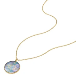 Fossil Bijoux Collier Femme Signes du Zodiaque Cancer - JF04841710 Acier inoxydable | Femme Collier Et Pendentif