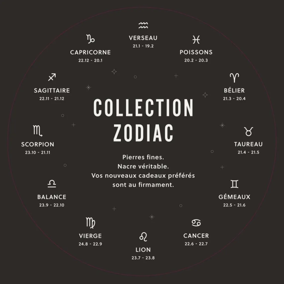 Fossil Bijoux Collier Femme Signes du Zodiaque Taureau - JF04839710 Acier inoxydable | Femme Collier Et Pendentif