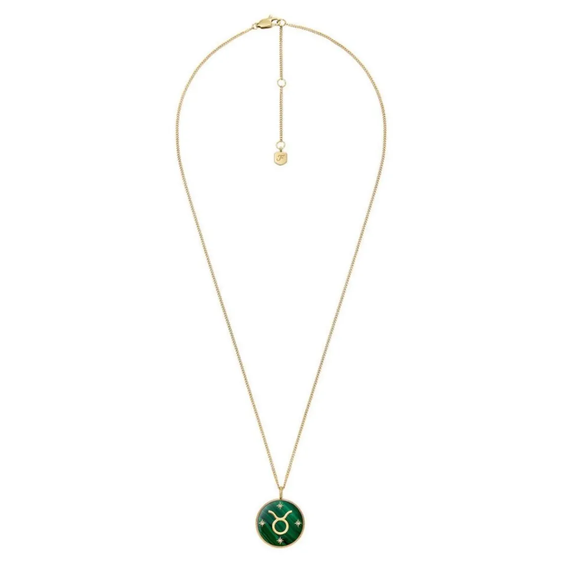 Fossil Bijoux Collier Femme Signes du Zodiaque Taureau - JF04839710 Acier inoxydable | Femme Collier Et Pendentif