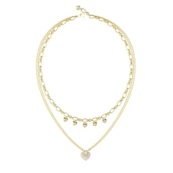 Guess Bijoux Collier Femme Crazy In Love JUBN05208JWYG Acier Doré | Femme Collier Et Pendentif