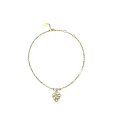 Guess Bijoux Collier femme - JUBN03099JWYG HEART CAGE Acier Doré | Femme Collier Et Pendentif