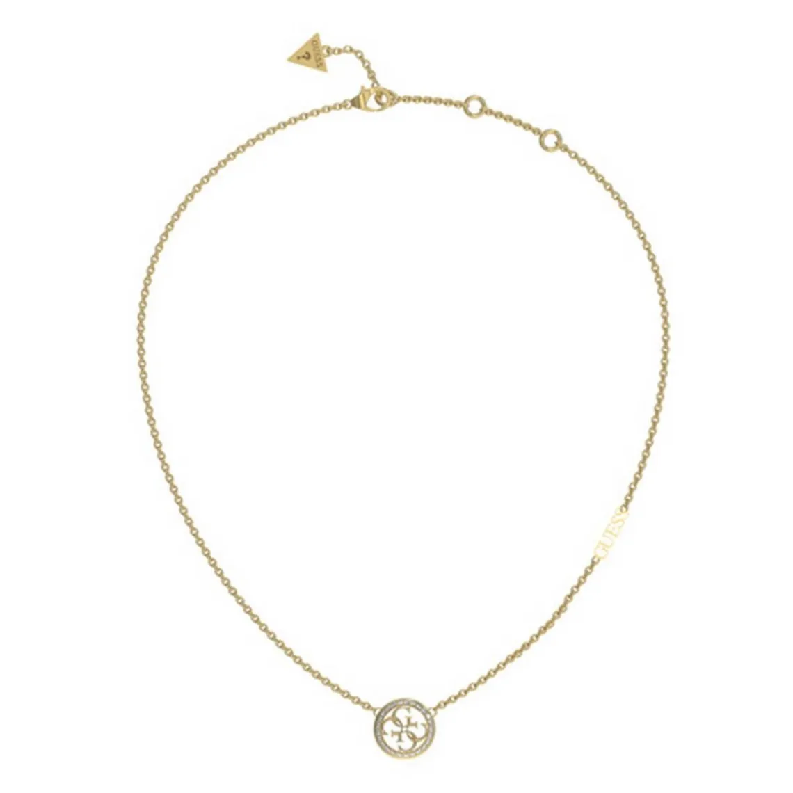 Guess Bijoux Collier Femme - JUBN02141JWYG LIFE IN 4G Acier Doré | Femme Collier Et Pendentif