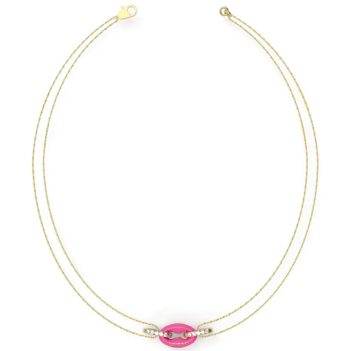 Guess Bijoux Collier Femme - POP LINKS JUBN01411JWYGNP Acier Doré | Femme Collier Et Pendentif
