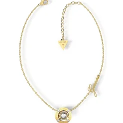 Guess Bijoux Collier Femme - SOLITAIRE JUBN01459JWYG Acier Doré | Femme Collier Et Pendentif